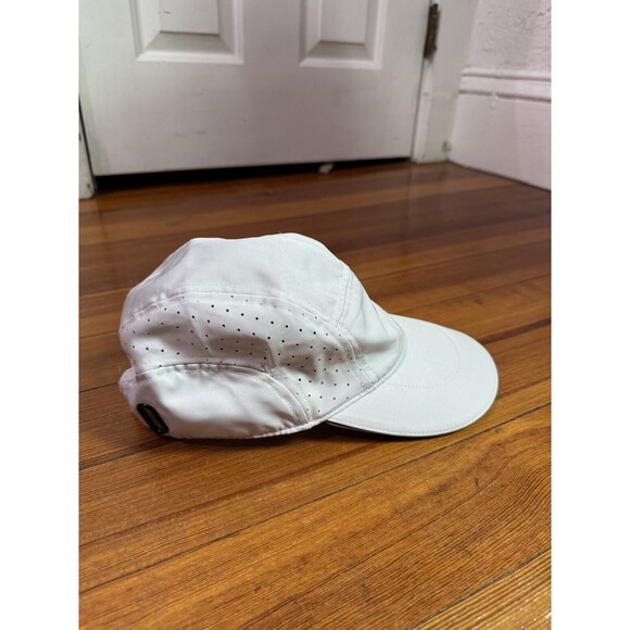 Fabletics Active Hat Strap Back Panel Soft Grey White Lightweight Athletic Cap - Picture 3 of 7